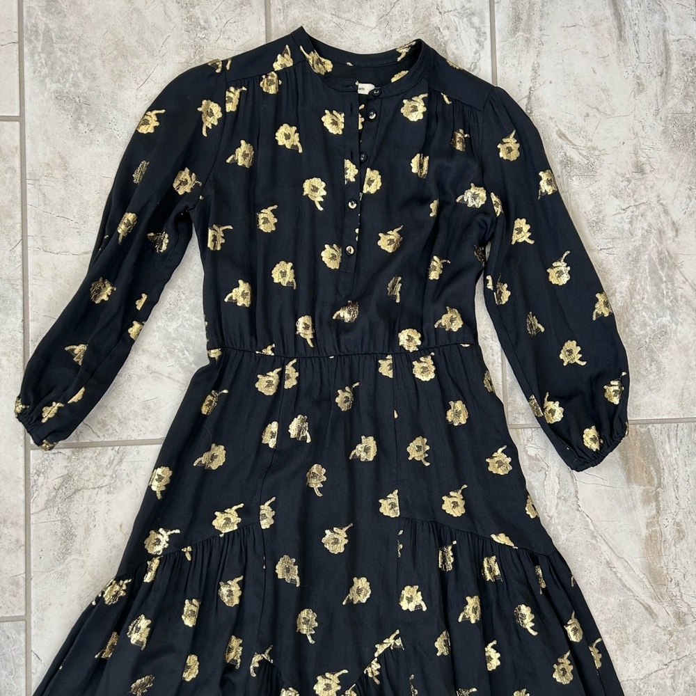 Warm NY Ladyland Maxi Dress
Black Metallic Gold
Long Sleeve
Size 1 Small
$575 - Picture 4 of 13